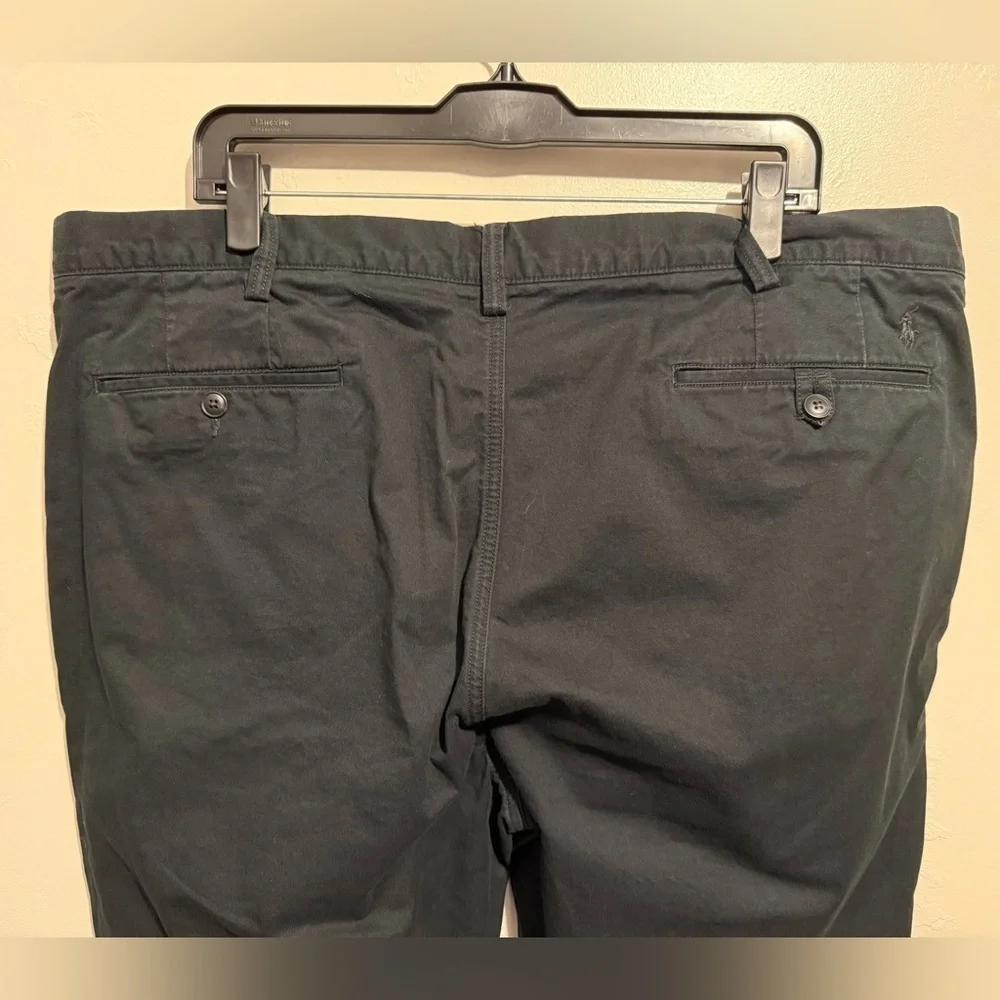 Polo Ralph Lauren Men's Black The Polo Chinos Classic Cotton Twill Size 40x30